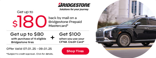 Bridgestone Summer Rebate 2025